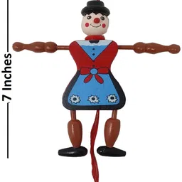 desi karigar Wooden Hanging Toy - Soldier Joker image 2