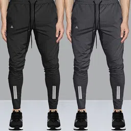 avolt Pack of 2 Men Striped Multicolor Track Pants-picture-13