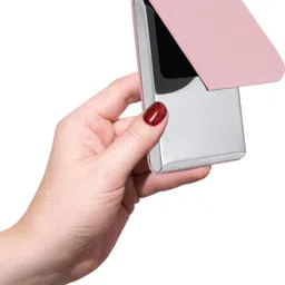 celebr8 Women Trendy Pink Genuine Leather RFID Card Holder-picture-10