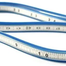 kandle 30cm Flexible Curve Ruler Woodworking, Plastic Measure Tool Ruler image 2