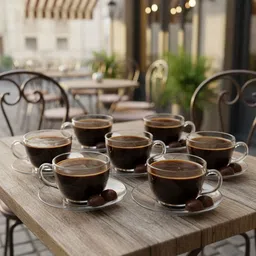 ckmaart Pack of 1 Glass ROUND CUP 140 MLEH-picture-11