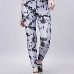 poojaran Printed Women Grey Tights image 4