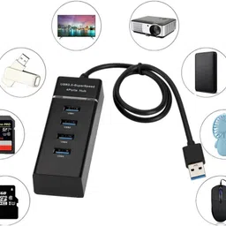 POZUB Extension Charging Switch Board USB Hub Cable Adapter 4 Port Socket Multiport USB Adapter image 2