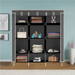 Continental Grey PP Collapsible Wardrobe image 2