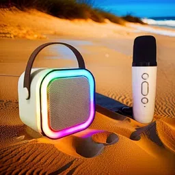 NHOUSE Karaoke Speaker K12: Party POP Wireless Bluetooth Speaker with Mic, RGB 42 9 W Bluetooth Speaker-picture-16