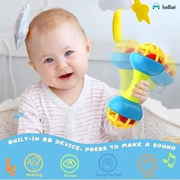 budetto Rattles for Kids Baby Rattle Bells Shaking Dumbbells Random Rattle image 4