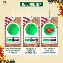 SR CREATION 10 kg electronic kitchen scale(white) Weighing Scale (White) Weighing Scale image 3