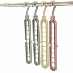 shreejee Hanger for Clothes, 9-Holes Innovative Design with 360º Rotating Hook x4.312 Swivel Hook 9-picture-12