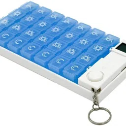 premsons 7 Days Medicine Organizer With 28 Compartments with Reminder Alarm Pill Box-picture-32