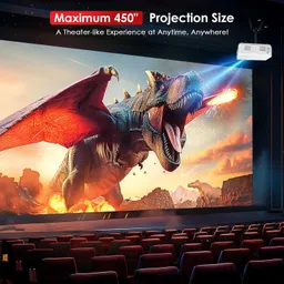 VOLTAC Mini Projector WIFI Android IOS Full HD 1080P Miracast Youtube TVStick HDMI USB (5000 lm) Portable Projector image 3