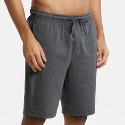 jockey Solid Men Grey Basic Shorts image 2