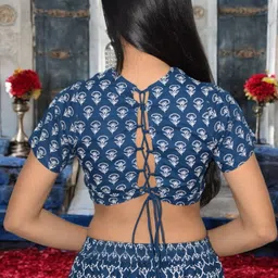 jaipur hand block Printed Stitched Lehenga Choli image 3