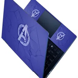 dzazner Premium Vinyl HD Printed Easy to Install Full Panel Laptop Skin/Sticker/Stretchable Vinyl/Cover for all Size Laptops upto 15.6 inch No Residue, Bubble Free - Avengers Blue Logo Self Adhesive Vinyl Laptop Decal 15.6-picture-35