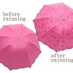 infispace 23 Inch Large Size 3-Fold Umbrella,Magenta Color For Sun & Rain Umbrella Umbrella-picture-28