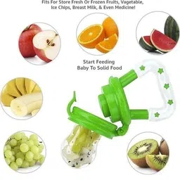 eispy Fruit and Juice Feeder with Cover for 3-12 Months BPA Free Silicone Food Feeder Rattle image 5