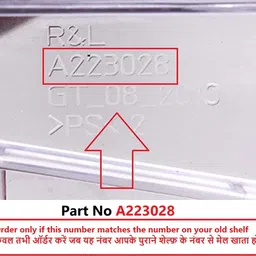 whiteflip Part No A223028 Pack of 2 Bottle Shelf Rack For Whirlpool Genius Refrigerators Fridge Door Shelf image 2