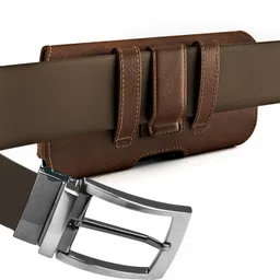 Bodoma BeltPouch Holster Waist Bag with Magnatic 6.5inch For Mobile Pouch Up To 6.5 inch (Brown)-picture-26