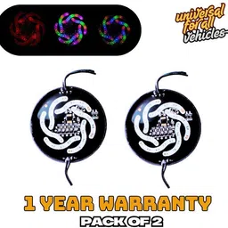 tryfly D8 6CM 24 Led DC 12 Vol RGB Windmill Multicolor Changing Stylish Flashing Light Brake Light Car, Motorbike, Truck, Van LED (12 V, 2 W)-picture-23