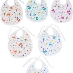 da anushi Soft Cotton Washable & Reusable Multicolor Highly Absorbing/Comfortable and Easily Adjustable Feeding Bibs In Apron Style For Babies,Toddlers,Infants-picture-13