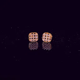 NJ Arts Yellow Gold 18kt Stud Earring-picture-23