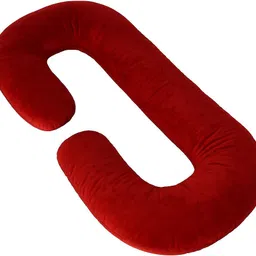 goldenhub Microfibre Pregnancy Pillow Pack of 1 Polka Pregnancy Pillow – C-Shape, Soft Velvet Cover, Full Body Support-picture-25