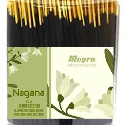 nagana Premium Incense Sticks ( Low Smoke 100% Natural ) High Fragrance Mogra image 2