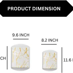 globenox Melamine Serval Tray M15 Design Durable & Lightweight Pack of 5 Tray Serving Set image 2