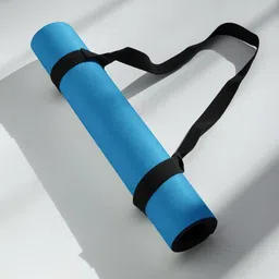 shanvi enterprises Blue Yoga Mat Anti-Skid & Eco-Friendly | Unisex Non-Slip, Lightweight & Durable Blue 8 mm Yoga Mat-picture-10