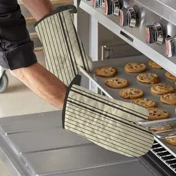 attica tracery Grey Cotton Kitchen Linen Set image 5