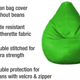 gunj XXXL Tear Drop Bean Bag Cover (Without Beans) image 3