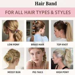 elecsera Hair Rubber band for Women Rubber Band image 5