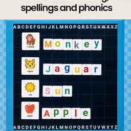 kidster Magnetic Alphabet Learning Book for Kids- Spelling, Phonics, Word Games (3+ Yrs) image 2