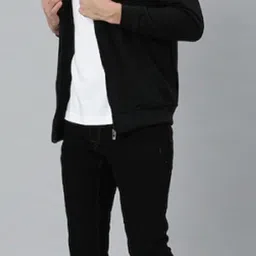 adbucks Men Solid Casual Jacket image 4