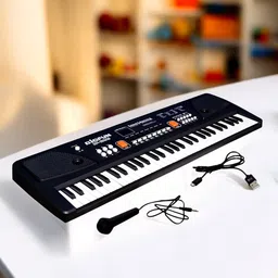 snm97 61-Keys Musical Keyboard Piano with Mic for Kids Analog Portable Keyboard_A785-picture-13