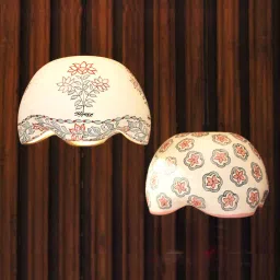 radhika dahlan Hand Painted Terracotta Cluster Hanging Light image 1