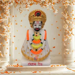 jet Portable Khatu Shyam Idol – Car Dashboard Statue for Positive Vibes Decorative Showpiece - 3 cm-picture-10