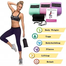alornor Fitness Loop Bands for Body Stretching,Yoga,Pilates,Muscle Training-L21 Resistance Tube image 4