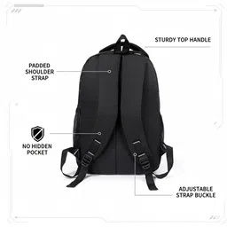 zerus Hacker Print Laptop Backpack For Men Boys | Stylish Lightweight Travel Bag Waterproof School Bag image 2