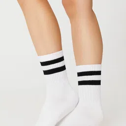 nanox Women Striped Mid-Calf/Crew image 2