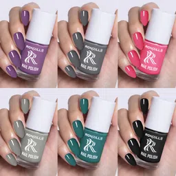 ronzille Quick Dry Long Lasting Nail Polish Combo Set Of 6 Combo Of Different Color-13-picture-15