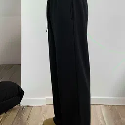 dockstreet Men Solid Black Track Pants-picture-13