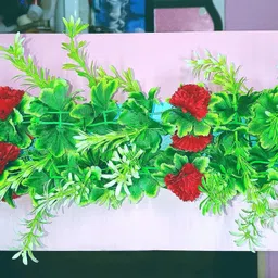 kingstyle impex Artificial Flowers Home Decoration Vine & Creepers Plant Wall Hanging Chain E131 Multicolor Rose Artificial Flower image 2