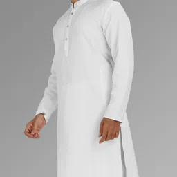vebnor Men Solid Jacquard Straight Kurta image 5