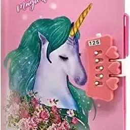 barbarik Unicorn Password Diary A5 Notebook Both side rulled 140 Pages image 2