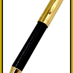 parmarth enterprises Executive Tuv 300 Black Metal Body Ball Pen With Designer Golden Trims Best Gift Ball Pen-picture-47
