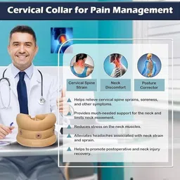 symkard Neck Support Collar Adjustable For Neck Pain & Support For Women & Men Neck Support image 5