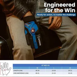 bad owl Motoflex Bike Riding Gloves for Men and Women – Full Finger Hand Protection Riding Gloves image 5