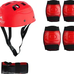 arrowmax PROTECTIVE SET HELMET ELBOW KNEE PALM GUARD KIT FOR KIDS SAFETY GUARD COMBO Skating Guard Combo-picture-24