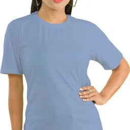 shaun Women Self Design Round Neck Polyester Multicolor T-Shirt image 2