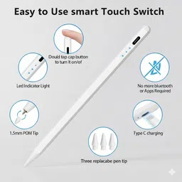byte Stylus Pen iPad/Android Pencil, Ultra High Precision & Sensitivity NON Bluetooth Stylus image 2